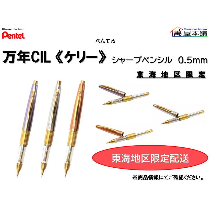 ぺんてる（Pentel） 東海地区限定 万年CIL ケリー 透明 シャープ