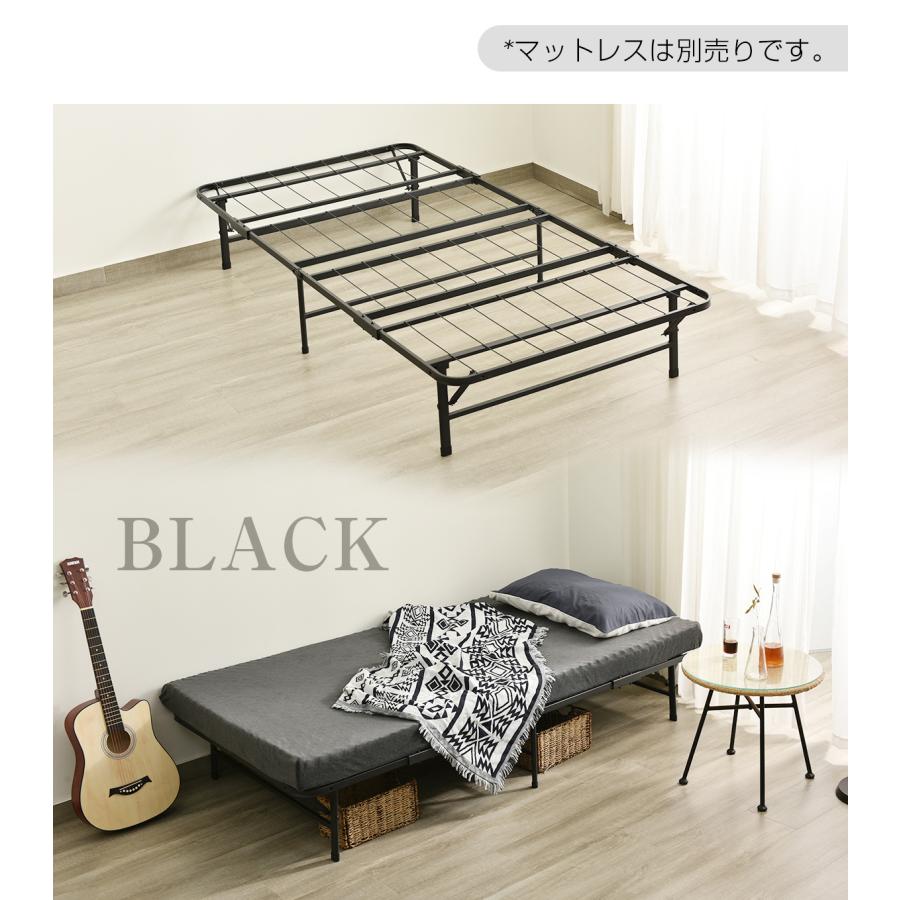 BTM パイプベッド 折りたたみ ベッド ベッドフレーム シングル 軽量