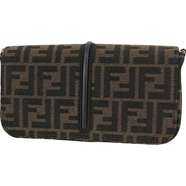 FENDI（フェンディ） チェーンウォレット グラフィ ズッカ ジャカード