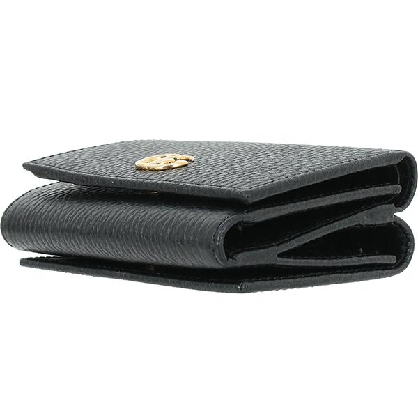 GG グッチ 財布 GGプチマーモント三つ折り財布 474746 ブラック 7432