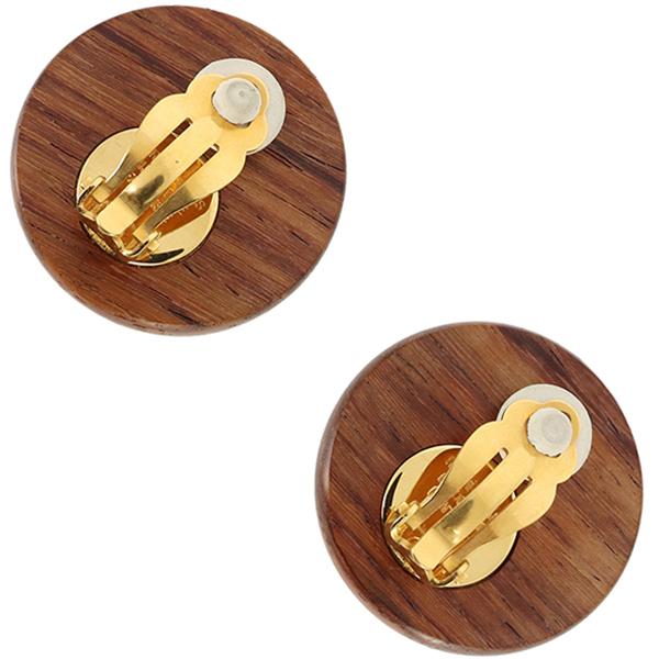 HERMES（エルメス） イヤリング セリエ ウッド ゴールド 7212 : ACROSS