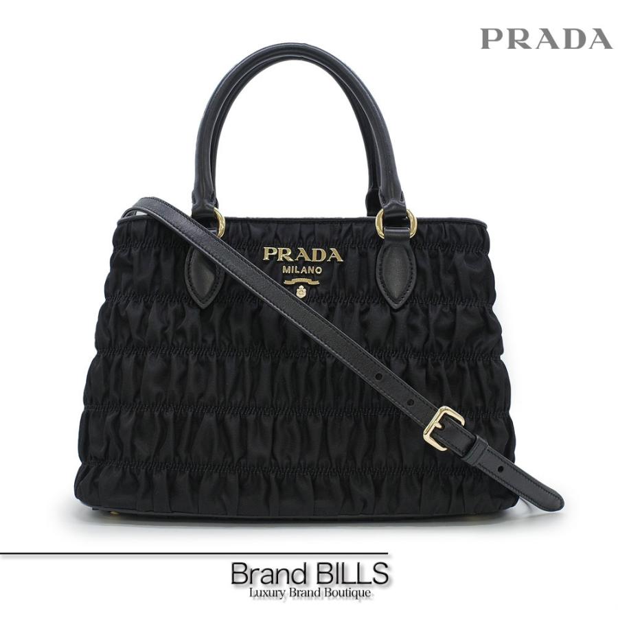 PRADA（プラダ） 未使用品 ギャザー テスート ハンドバッグ ショルダー