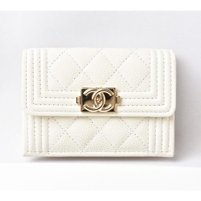 週末セール✩シャネル CHANEL 三つ折り財布 極美品】CHANEL タイムレス