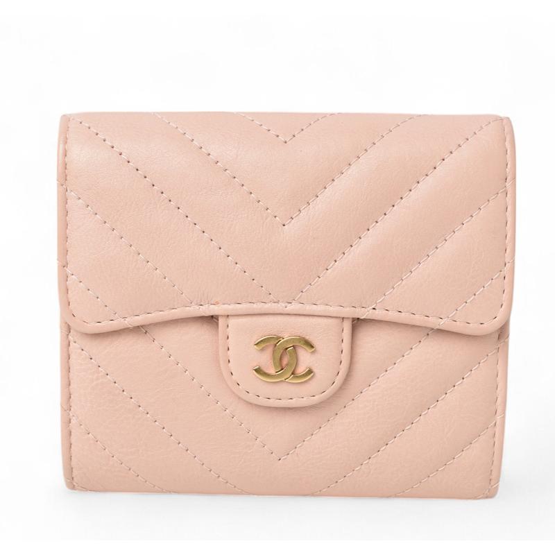 CHANEL ピンク 三つ折り財布 【公式通販】