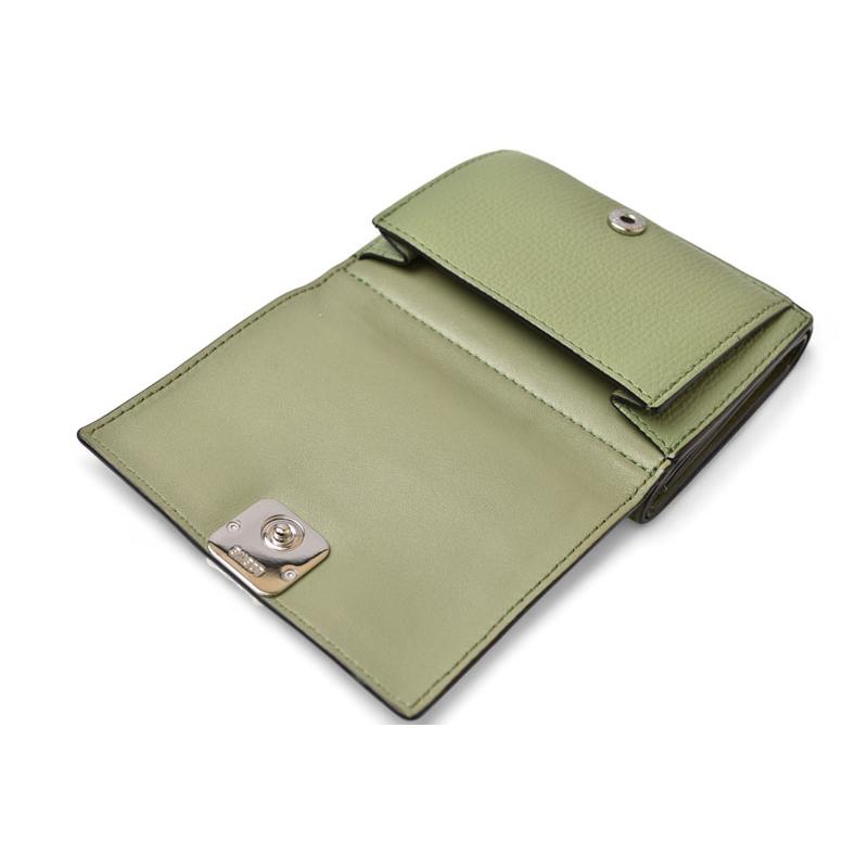 ロエベ アナグラムコンパクト フラップウォレット ローズマリー ロエベ