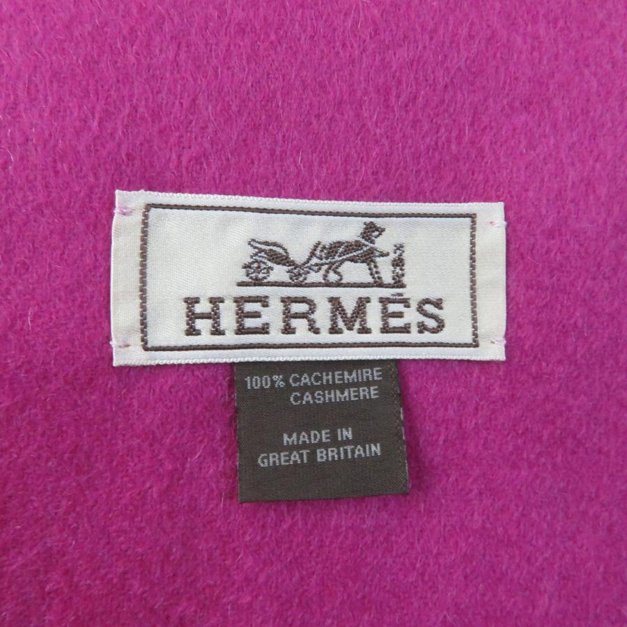 HERMES（エルメス） 極美品☆HERMES カシミヤ100％ ロゴ刺繍入り