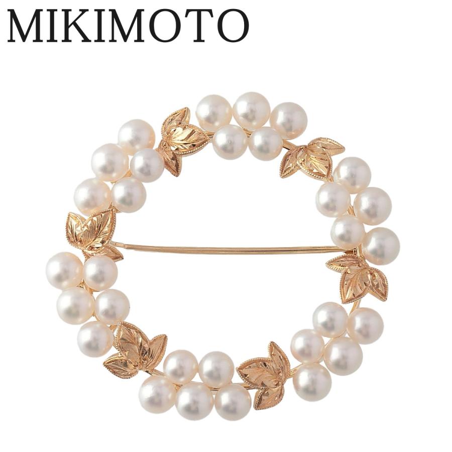 MIKIMOTO（ミキモト） パール ブローチ サークル アコヤパール4.0mm