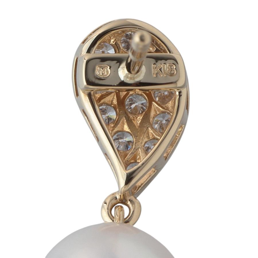 MIKIMOTO（ミキモト） ダイヤ パール ピアス PE-982型 アコヤパール7.9