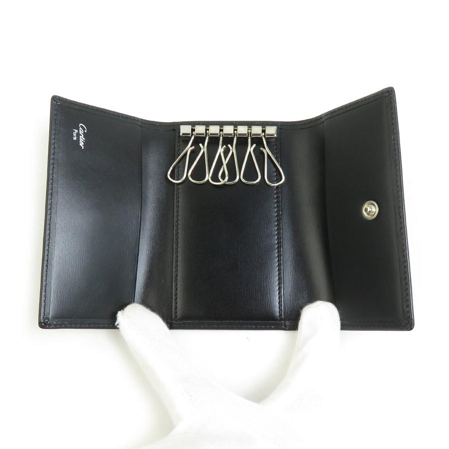 Cartier（カルティエ） キーケース レザー ブラック : ブランド