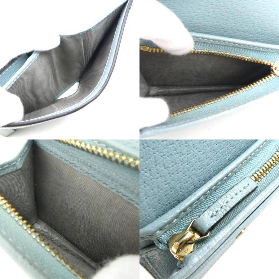 GUCCI（グッチ） 二つ折り財布 GGスプリームキャンバス ライトブルー