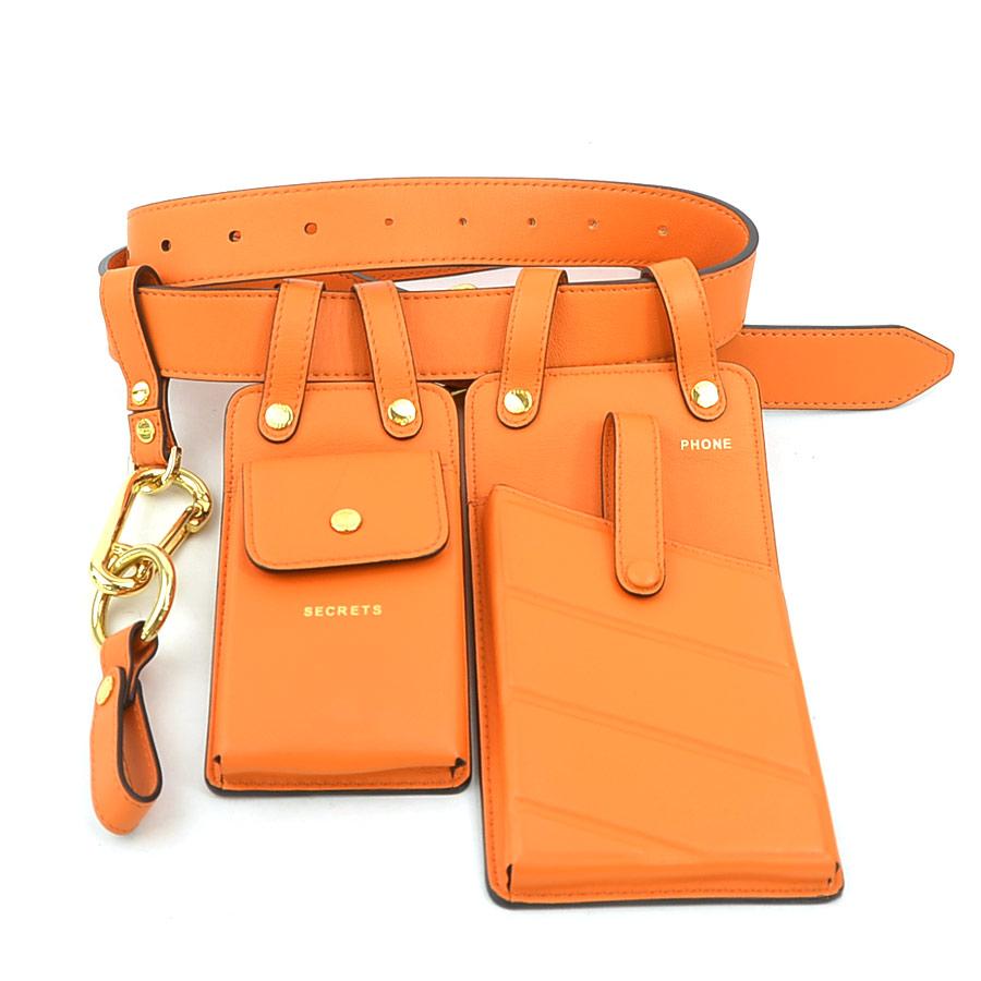 FENDI（フェンディ） ベルトバッグ ベルトポーチ レザー オレンジ