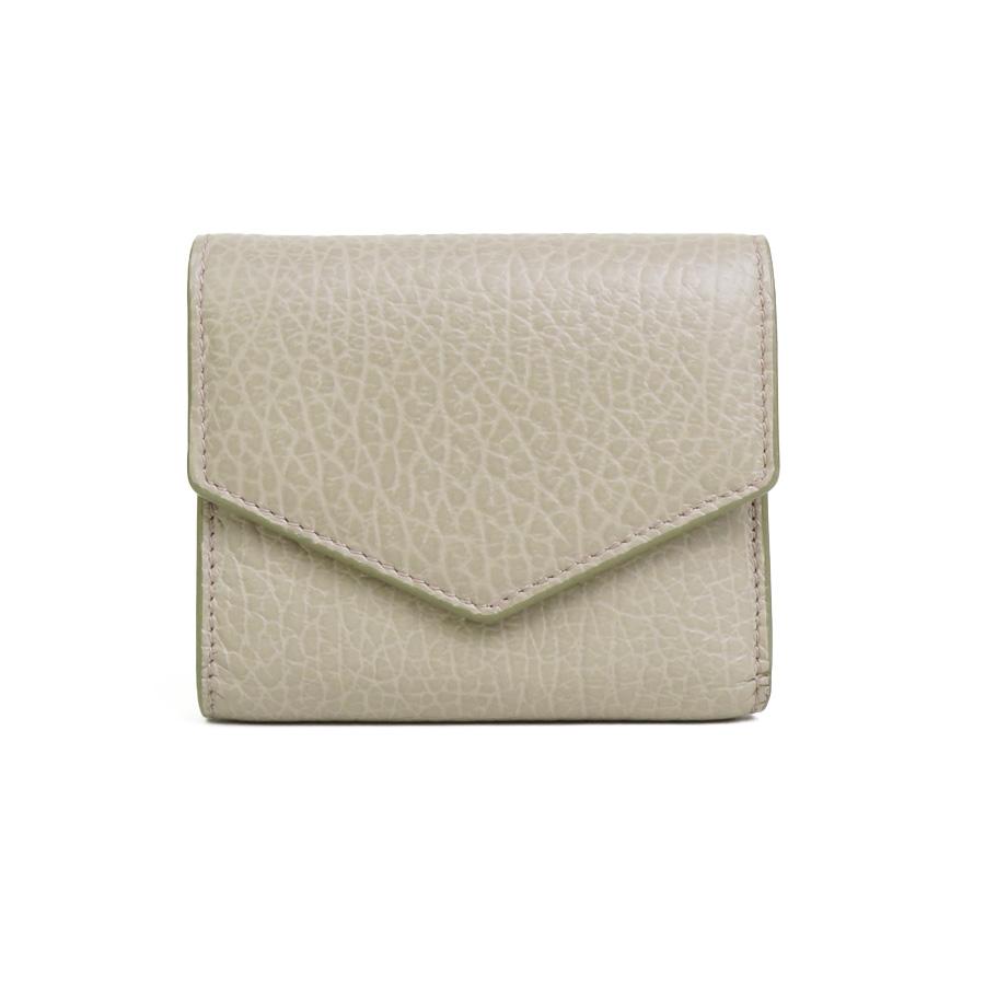 メゾンマルジェラ Maison Margiela 三つ折り財布 レザー ピンクグレー