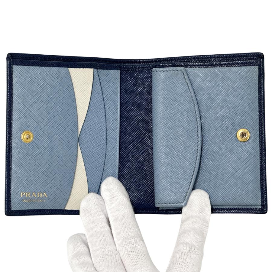 PRADA（プラダ） 財布 レディース ブランド 二つ折り財布 サフィアーノ