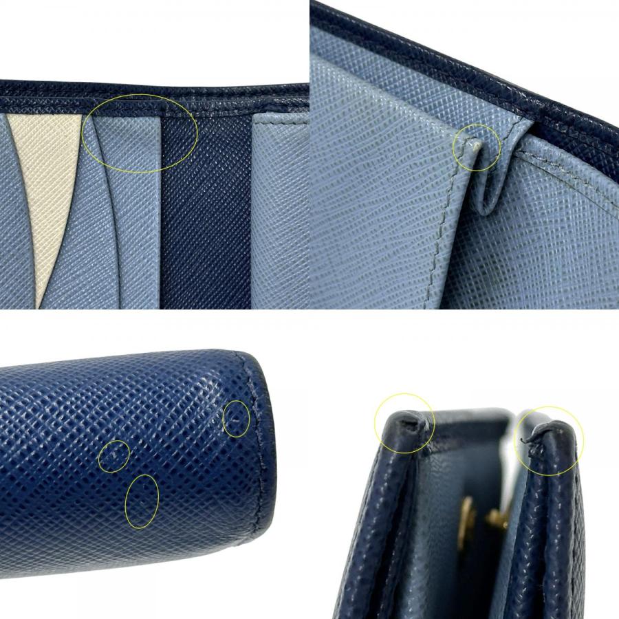 PRADA（プラダ） 財布 レディース ブランド 二つ折り財布 サフィアーノ