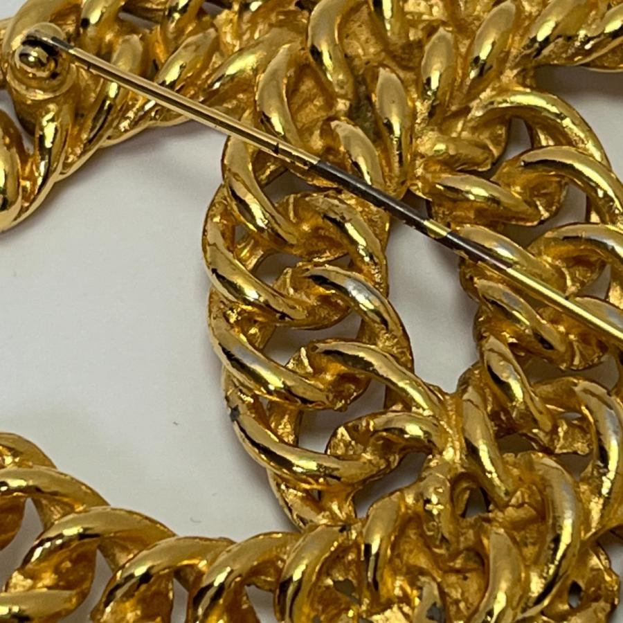 CHANEL（シャネル） ブローチ 大ぶりココマーク チェーン ゴールド