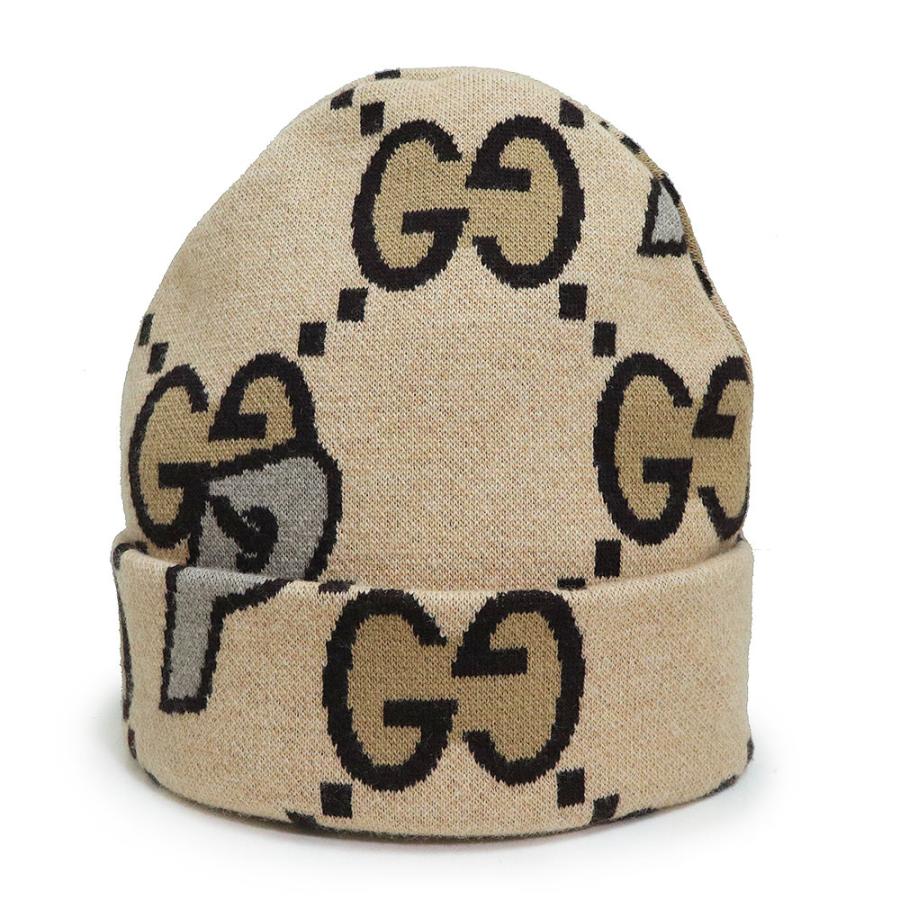 グッチ GUCCI ラベル付きニット帽ビーニー グッチ GUCCI ラベル付き