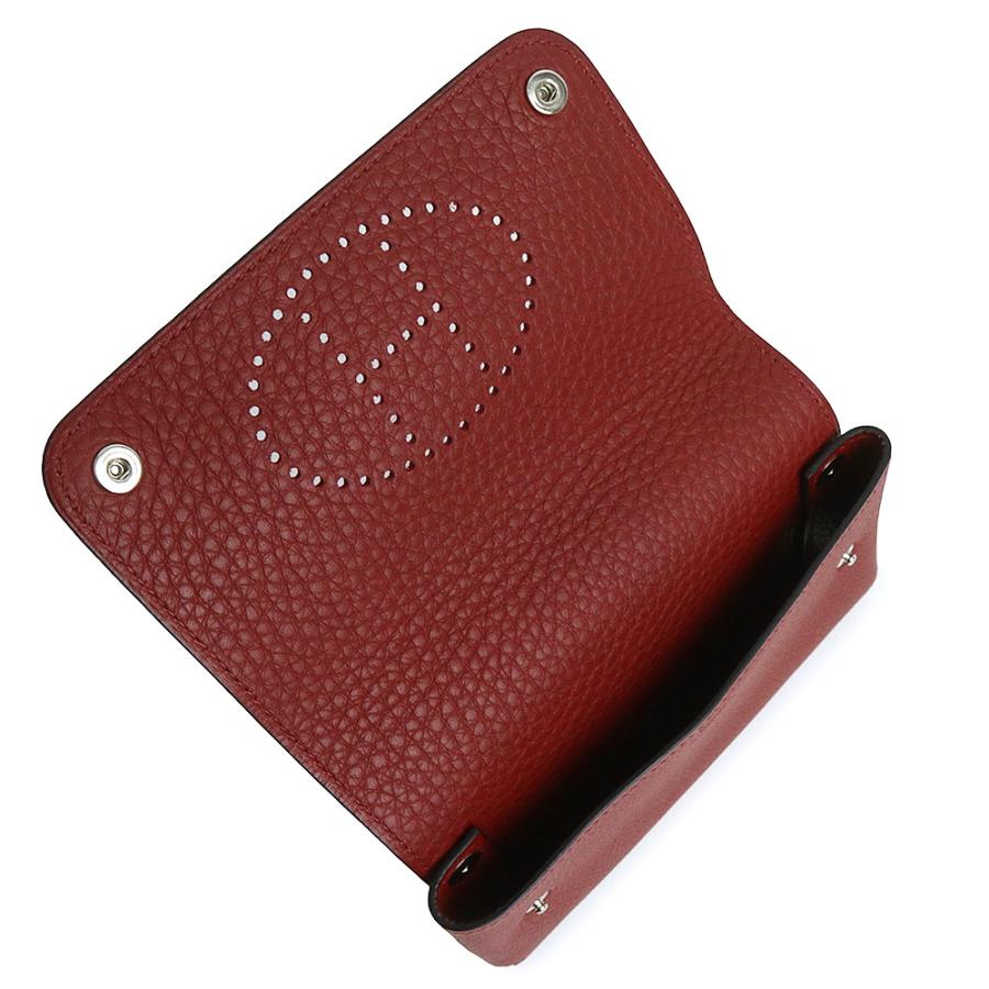 HERMÈS ミニフォトケース トランプ レッド 高さ64mm HERMÈS ミニフォト