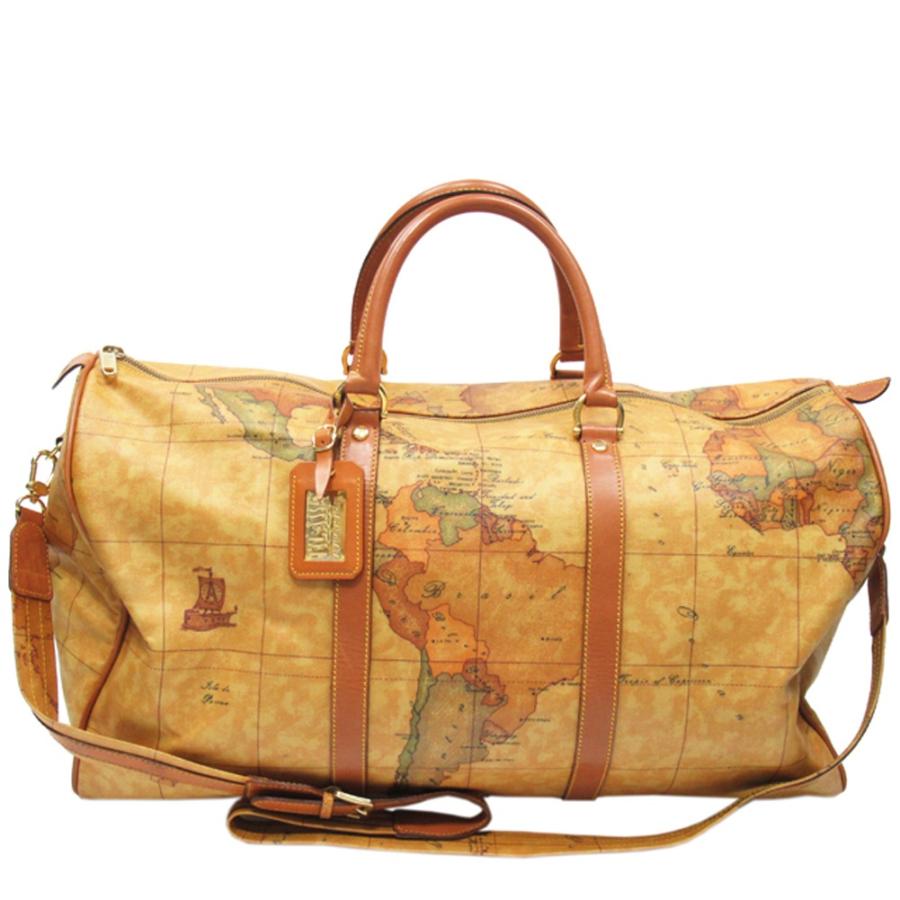 美品✨PRIMA CLASSE ボストンバッグ PVC 地図柄 2way 大容量 PRIMA