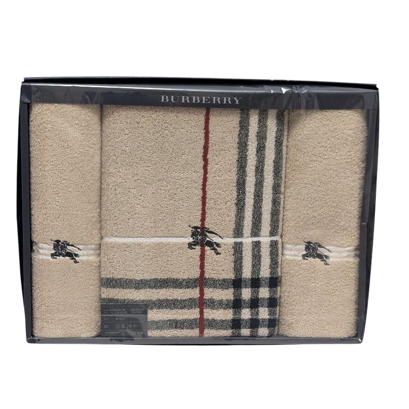 BURBERRY（バーバリー） 未使用 タオルセット 3枚 バスタオル フェイス