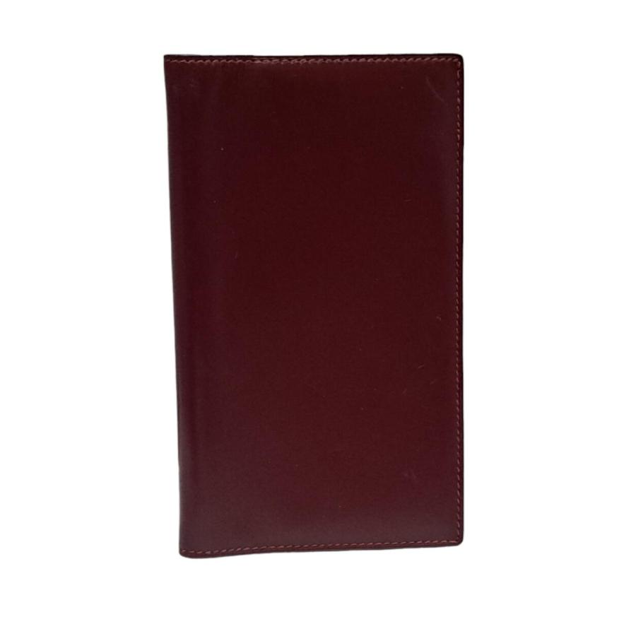 HERMES（エルメス） 手帳カバー レザー ボルドー タグホイヤー刻