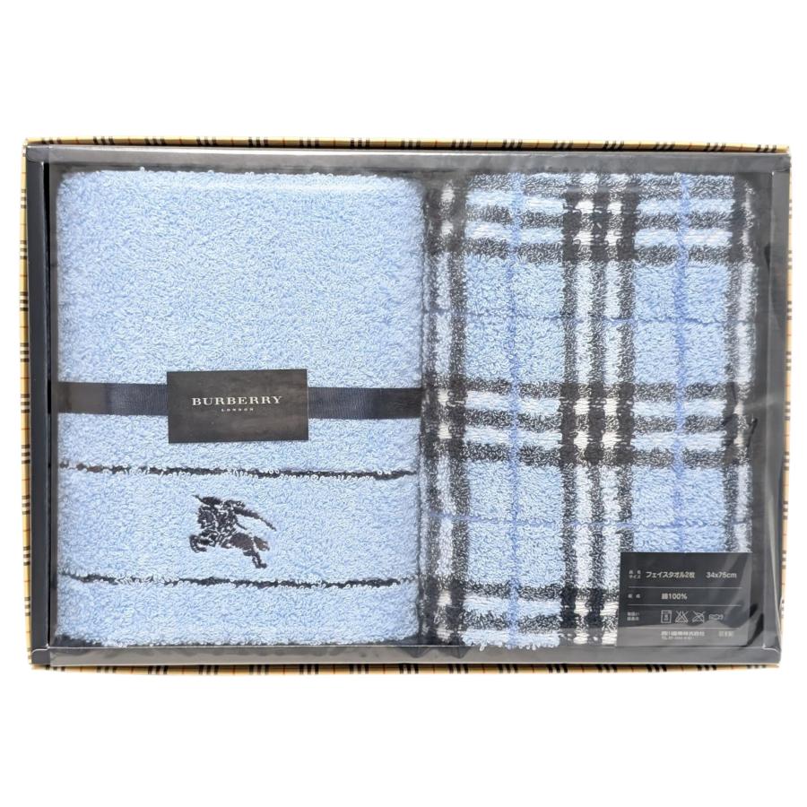 BURBERRY（バーバリー） 未使用 タオルセット 2枚 フェイスタオル