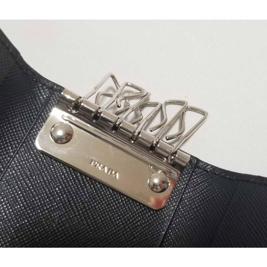 PRADA（プラダ） 未使用 キーケース サフィアーノ レザー 型押し 6連