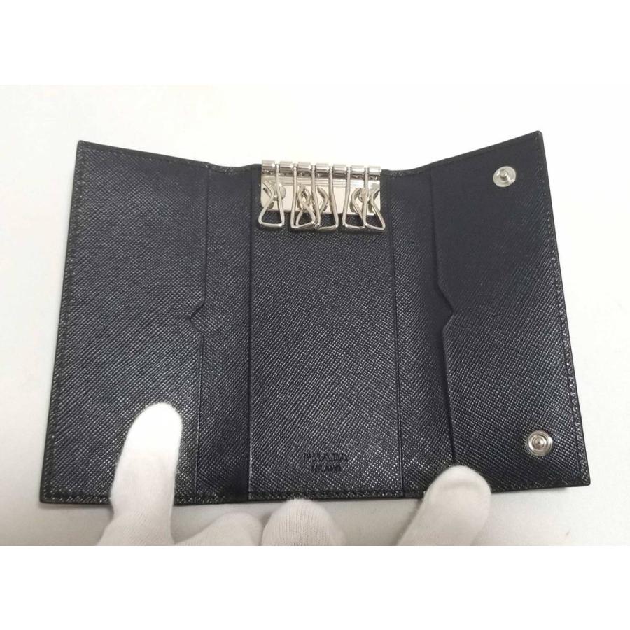 PRADA（プラダ） 未使用 キーケース サフィアーノ レザー 型押し 6連