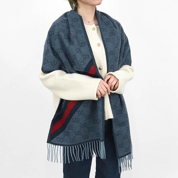 GUCCI（グッチ） ストール メンズ レディース ウール100% GG柄
