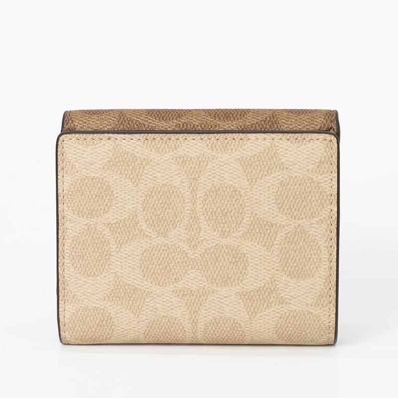 COACH（コーチ） 二つ折り財布 バイカラー シグネチャーキャンバス