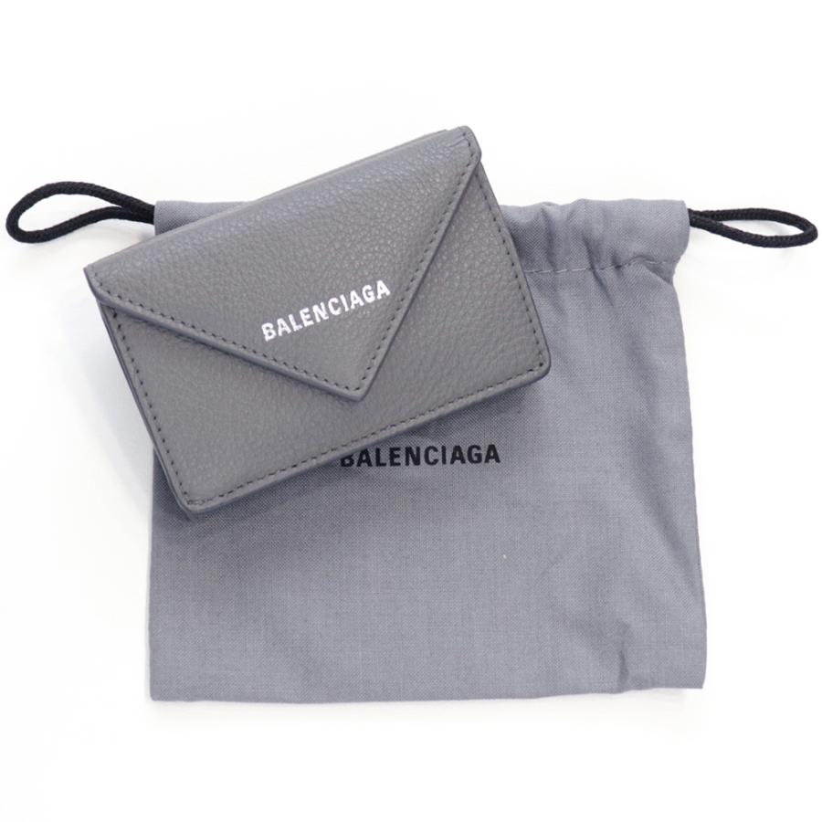 BALENCIAGA（バレンシアガ） 財布 三つ折り ミニ財布 グレー 灰色