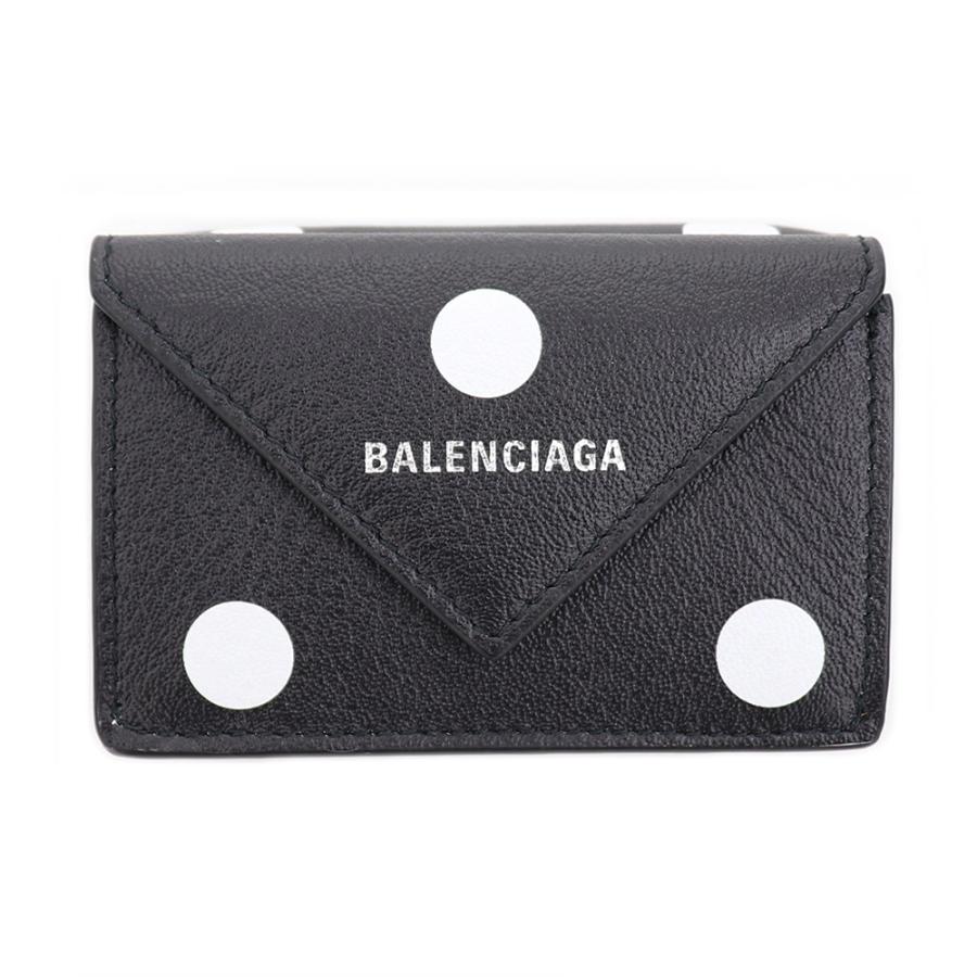 BALENCIAGA（バレンシアガ） 財布 三つ折り ミニ財布 ドットブラック