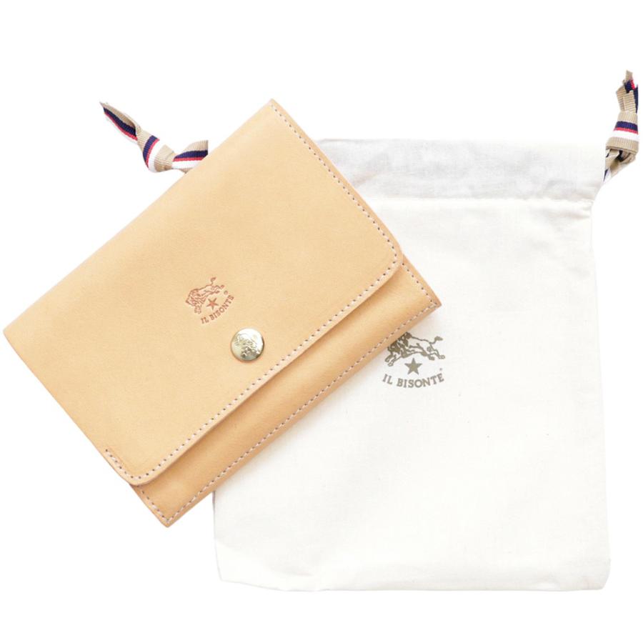 IL BISONTE（イルビゾンテ） 財布 二つ折り レザー 本革 ナチュラル