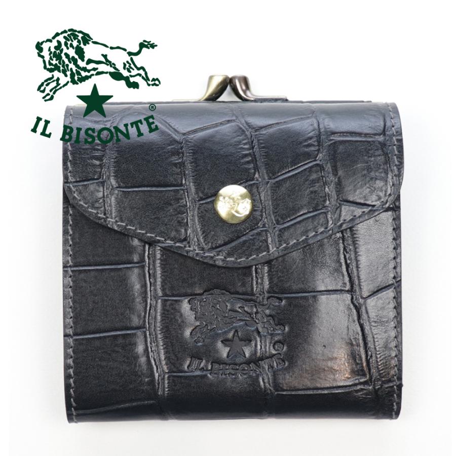IL BISONTE（イルビゾンテ） 財布 二つ折り がま口 小銭入れ付き
