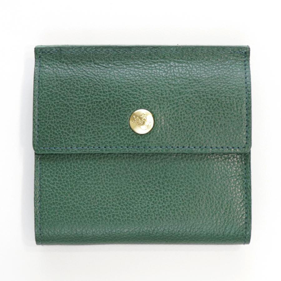 IL BISONTE（イルビゾンテ） 財布 二つ折り ダブルボタン レザー 本革