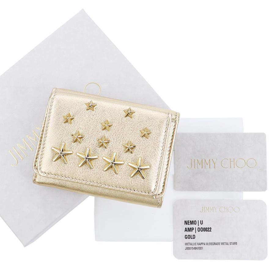JIMMY CHOO（ジミーチュウ） 財布 三つ折り Jimmy Choo NEMO AMP GOLD