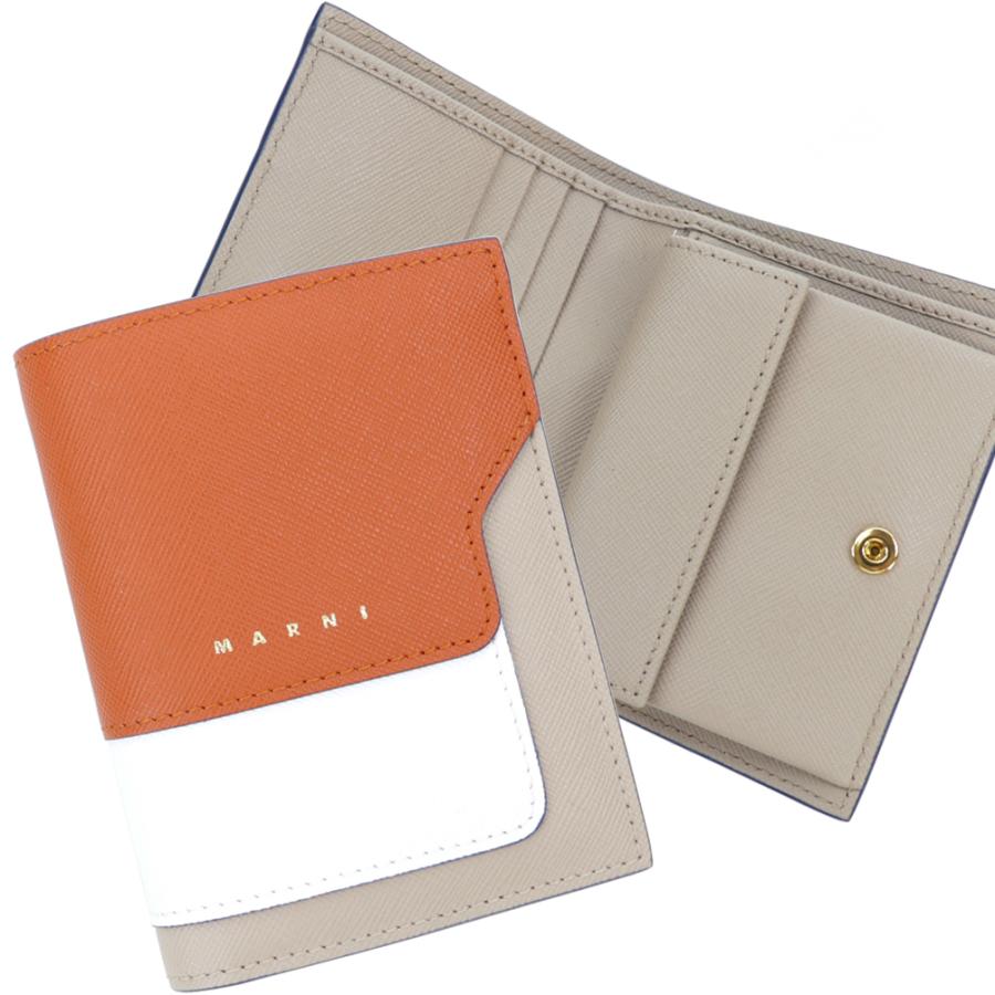 MARNI（マルニ） 財布 二つ折り財布 キャメル ベージュ コンパクト