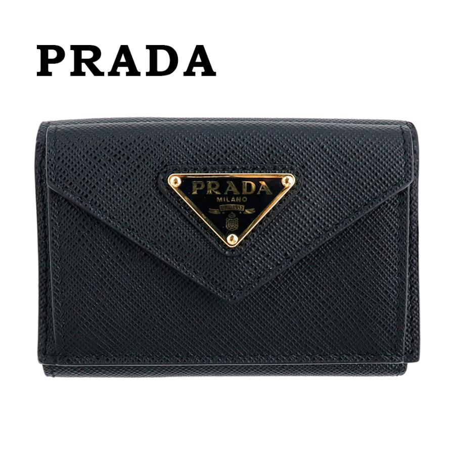 PRADA（プラダ） 財布 三つ折り PRADA SAFFIANO TRIANGOLO 1MH021 QHH