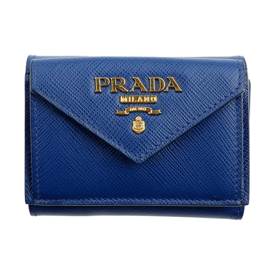PRADA（プラダ） 財布 三つ折り PRADA 1MH021 QWA F0016 BLUETTE