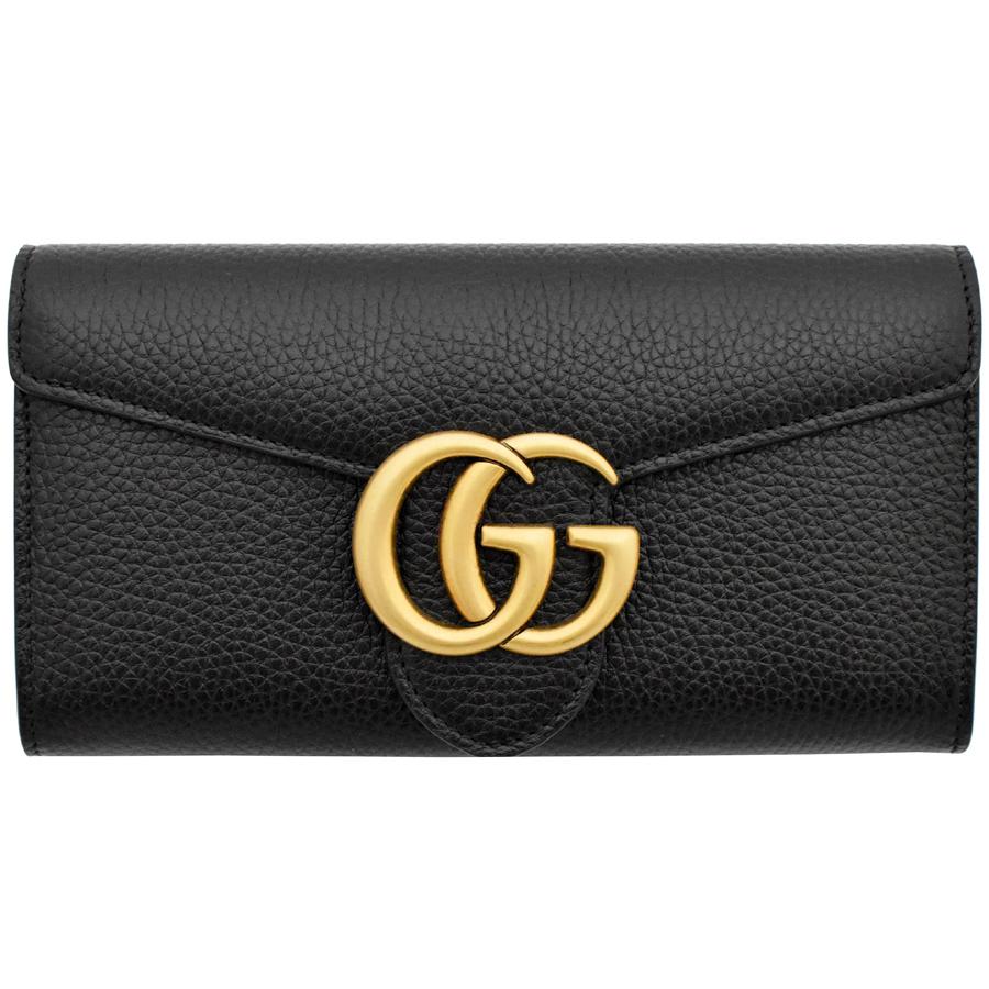 GUCCI（グッチ） グッチ財布 二つ折り長財布 レディース GGマーモント