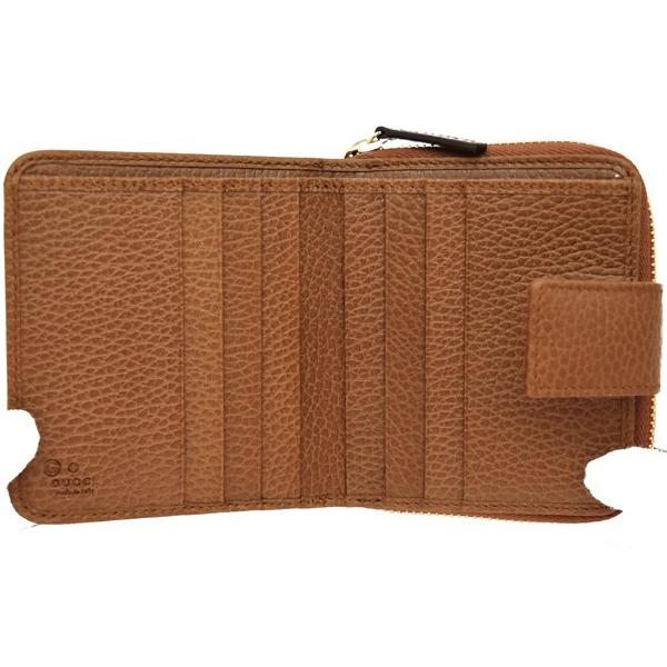 GGキャンバス グッチ 財布 GUCCI 二つ折り財布 メンズ ブラウン 346056