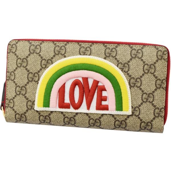 GGキャンバス グッチ 財布 GUCCI ラウンドファスナー長財布 レディース