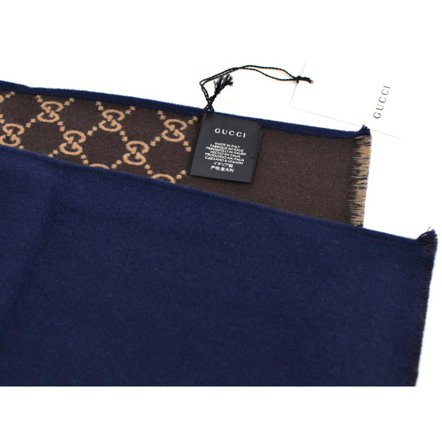 GG グッチ ストール マフラー GUCCI リバーシブル メンズ レディース