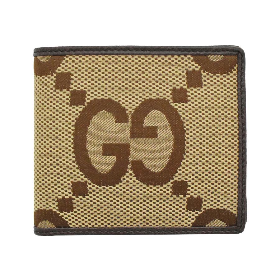 GGキャンバス グッチ財布 GUCCI 二つ折り財布 メンズ ジャンボGG