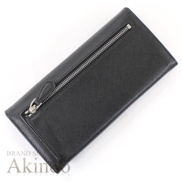 PRADA（プラダ） 【未使用】プラダ 長財布 二つ折り 三角ロゴ 黒