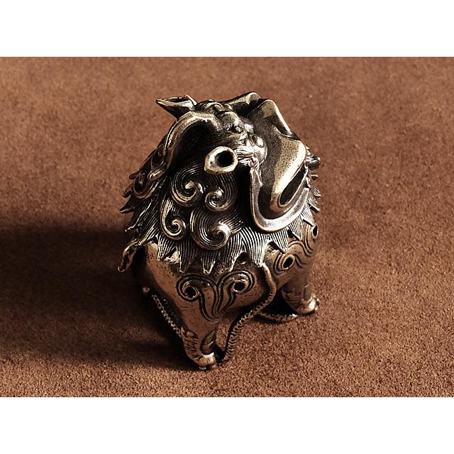 k0927621 鉄製 香炉 獅子 仏具 骨董 お香立て 香道具 オブジェ 置物