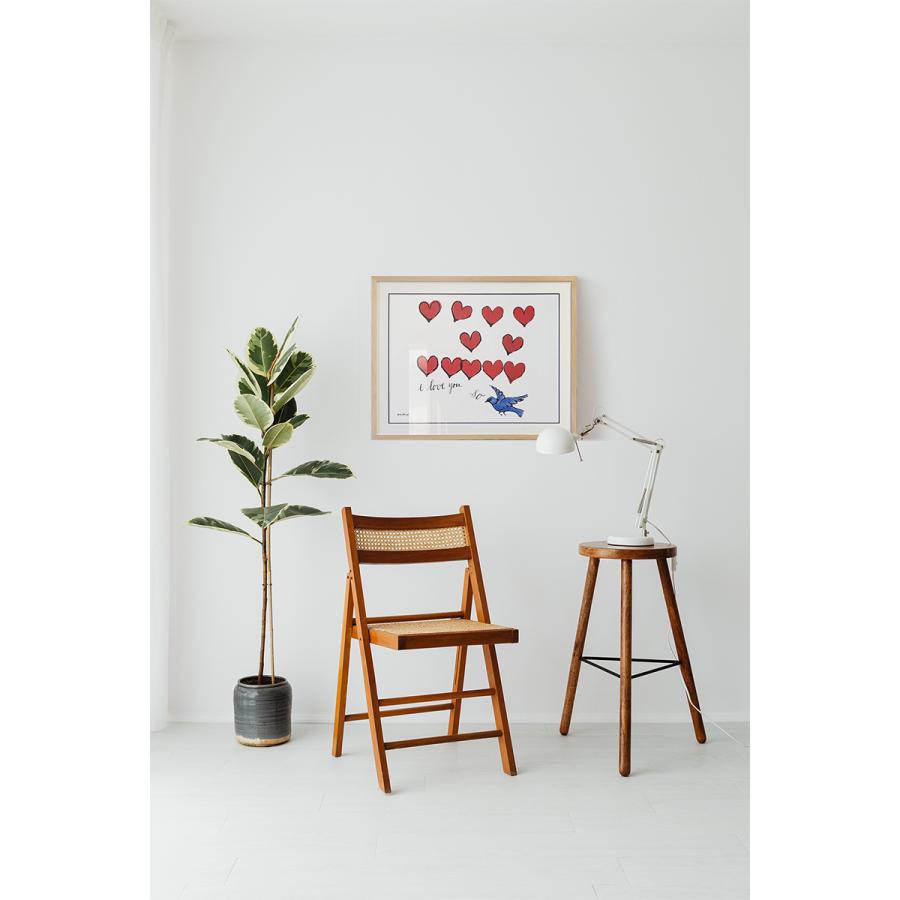 額縁付き アートポスター アンディ・ウォーホル I LOVE YOU SO, C