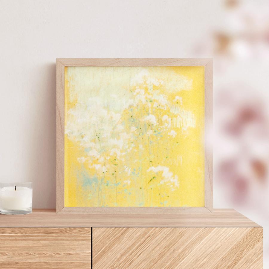 黄色 イエロー インテリア 花の絵 花柄 アート 絵画 原画 母の日 楽天