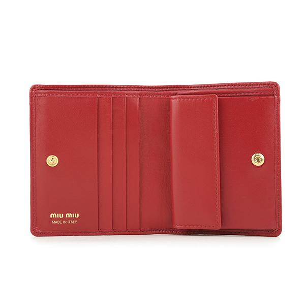 miu miu（ミュウミュウ） 並行輸入 2つ折り財布 ドットスタッズ 5MV204
