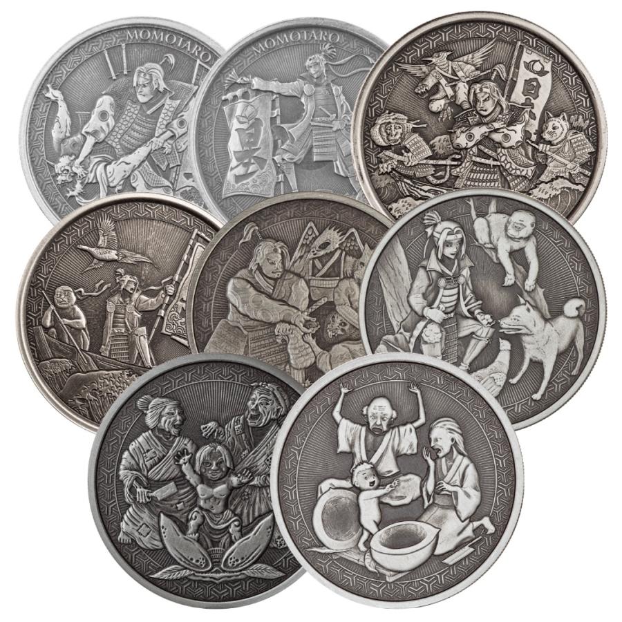 保証書・カプセル付き] (新品) サモア「桃太郎」純銀 1オンス 銀貨【16