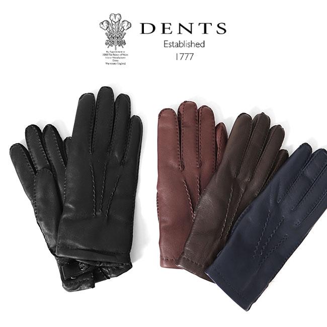 DENTS デンツ RUSHTON カシミヤライニング ヘアシープ レザーグローブ